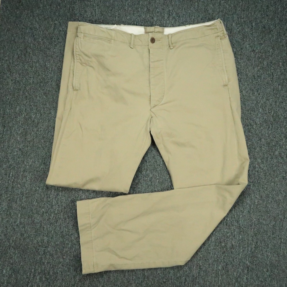 RRL Pants Mens 36x32 Beige Officers Field Trousers Chino Straight Ralph Lauren